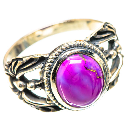 Purple Copper Composite Turquoise 925 Sterling Silver Ring Size 10.25 (925 Sterling Silver) RING139403