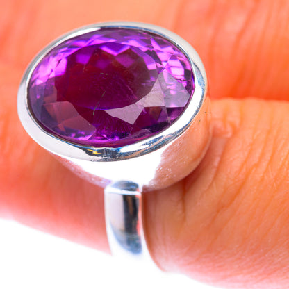 Faceted Amethyst Ring Size 6.5 (925 Sterling Silver) RING139970