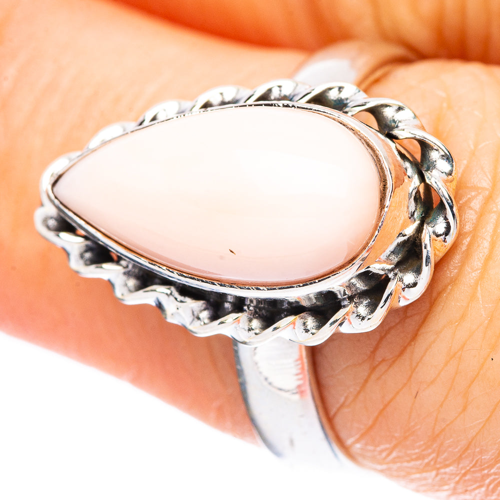 Pink Opal 925 Sterling Silver Ring Size 7 (925 Sterling Silver) R3919