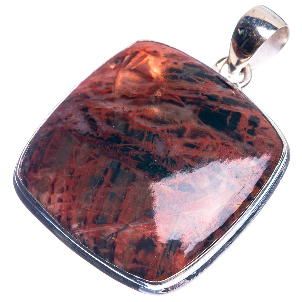 Mahogany Obsidian 925 Sterling Silver Pendant 1 3/4"