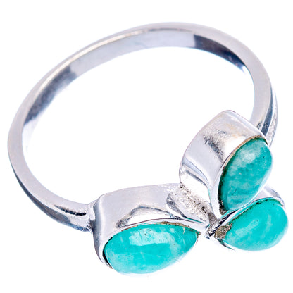 Amazonite Dainty Ring Size 7.75 (.925 Sterling Silver)