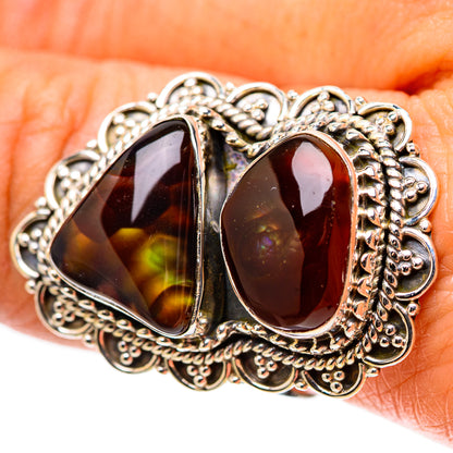 Large Mexican Fire Agate Ring Size 8.75 (925 Sterling Silver) RING138898