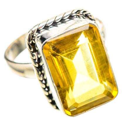 Faceted Citrine Ring Size 10 (925 Sterling Silver) RING139208