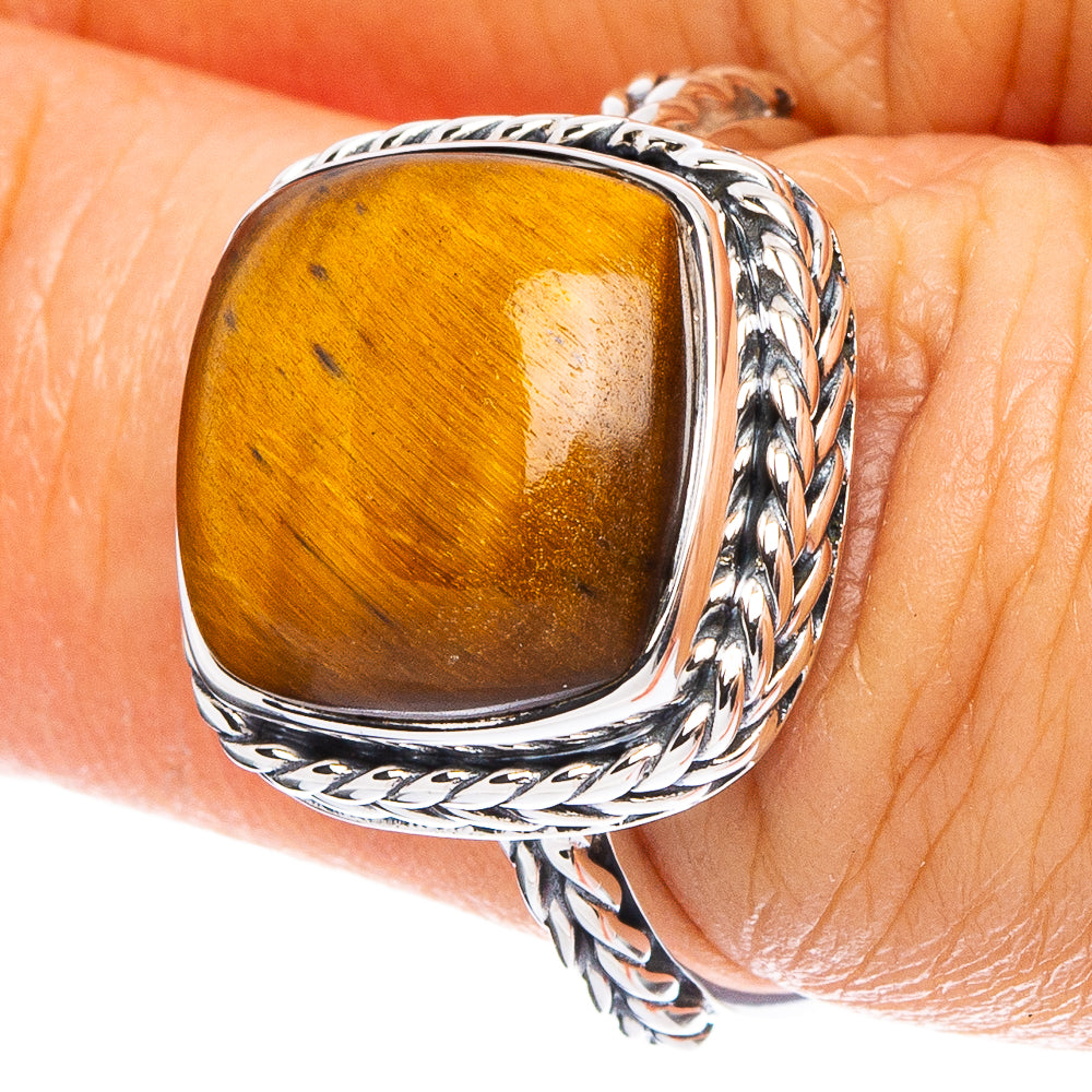 Tiger Eye 925 Sterling Silver Ring Size 6.75 (.925 Sterling Silver)