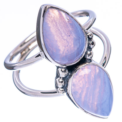 Asc Premium Blue Lace Agate Ring Size 7.75 (925 Sterling Silver) R3526