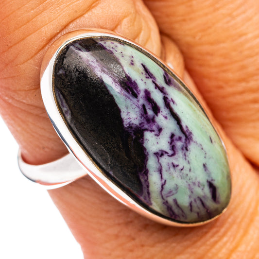 Premium Kammererite Ring Size 9 Adjustable (.925 Sterling Silver)
