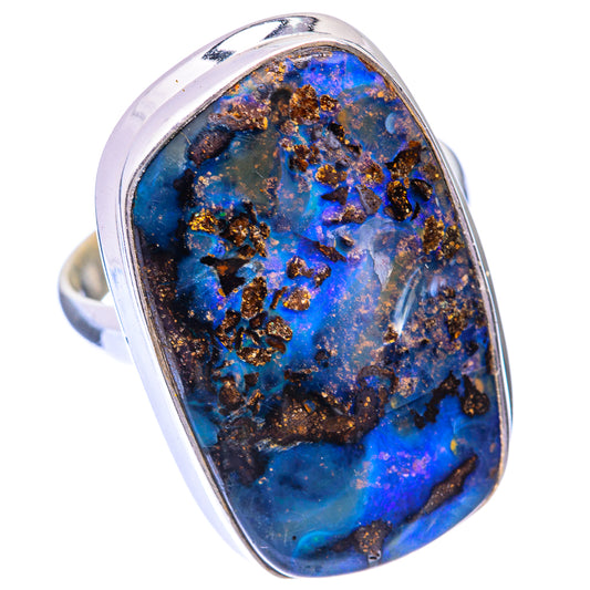 Large Boulder Opal Ring Size 9.75 (925 Sterling Silver) R140838