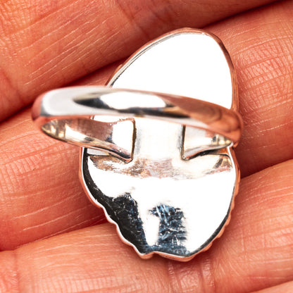 Pink Triplet Opal Ring Size 7.75 (.925 Sterling Silver)