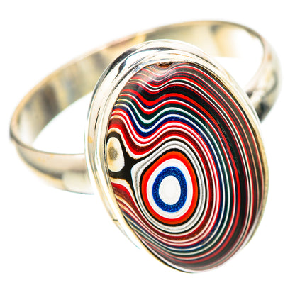 Fordite 925 Sterling Silver Ring Size 10.75 (925 Sterling Silver) RING139545