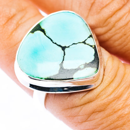 Premium Tibetan Turquoise Ring Size 7.5 (.925 Sterling Silver)
