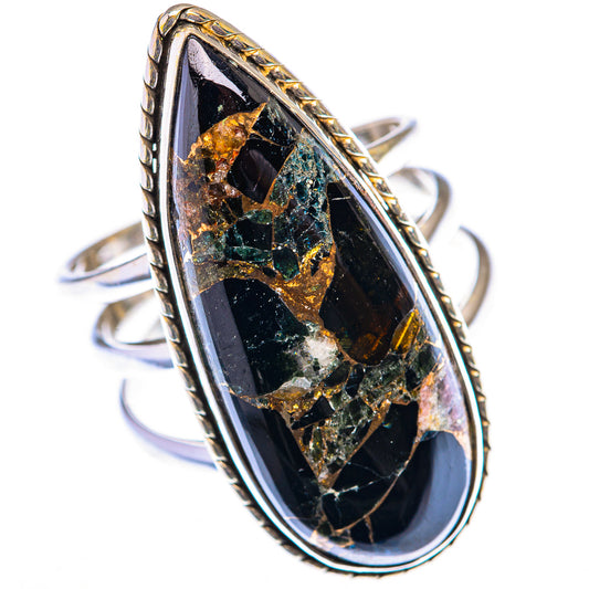 Large Mohave Black Onyx Ring Size 10.75 (925 Sterling Silver) RING140065