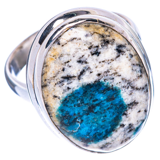 K2 Blue Azurite Ring Size 8.25 (925 Sterling Silver) R1538