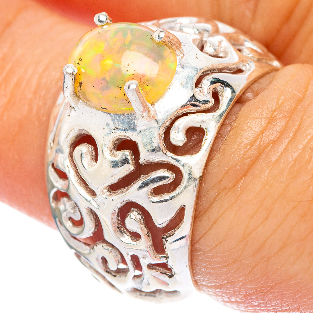Rare Ethiopian Opal Ring Size 6.5 (925 Sterling Silver) R145938