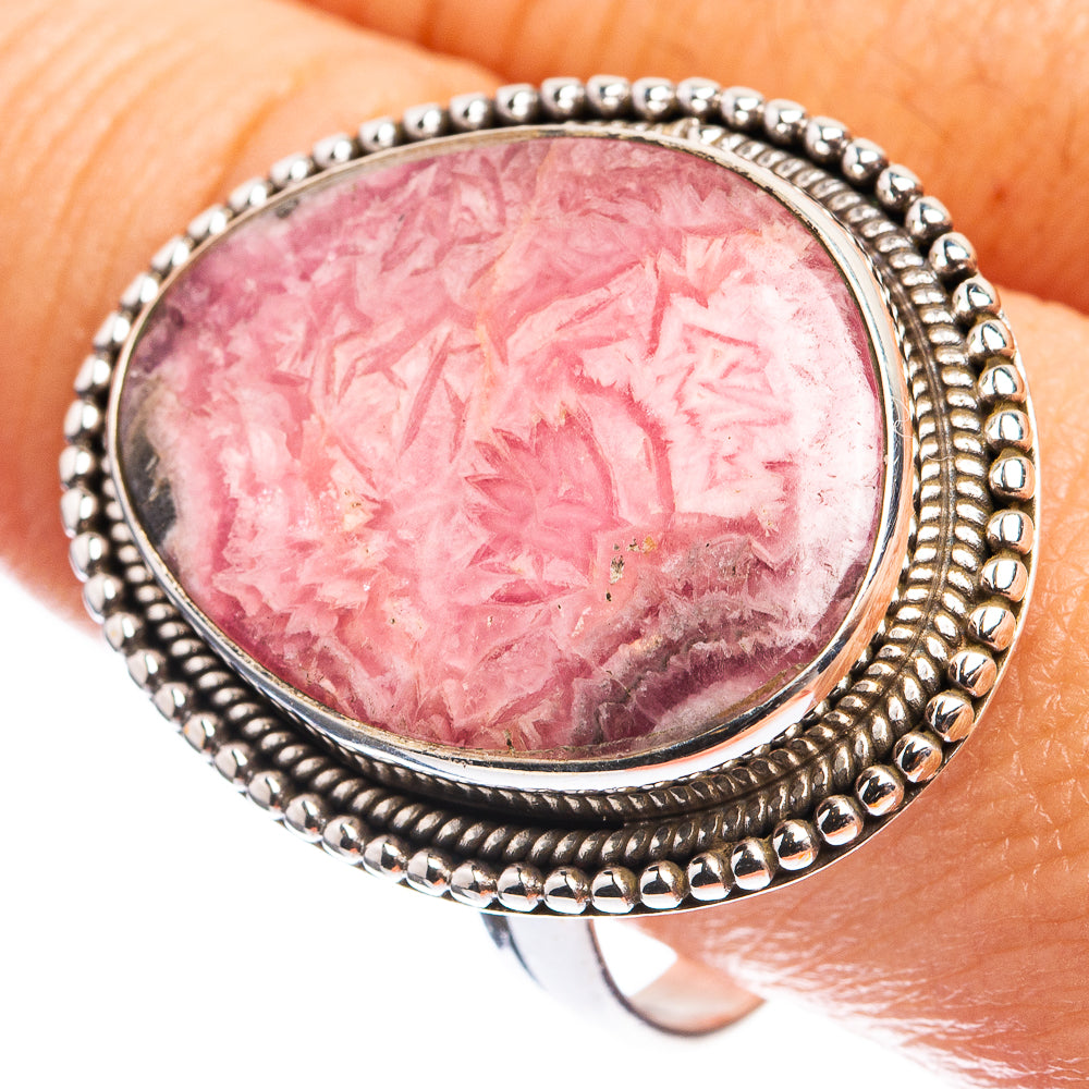 Large Rhodochrosite Ring Size 11 (925 Sterling Silver) R143182