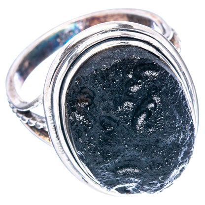 (Classic Series) Tektite Ring Size 8.25 (.925 Sterling Silver)