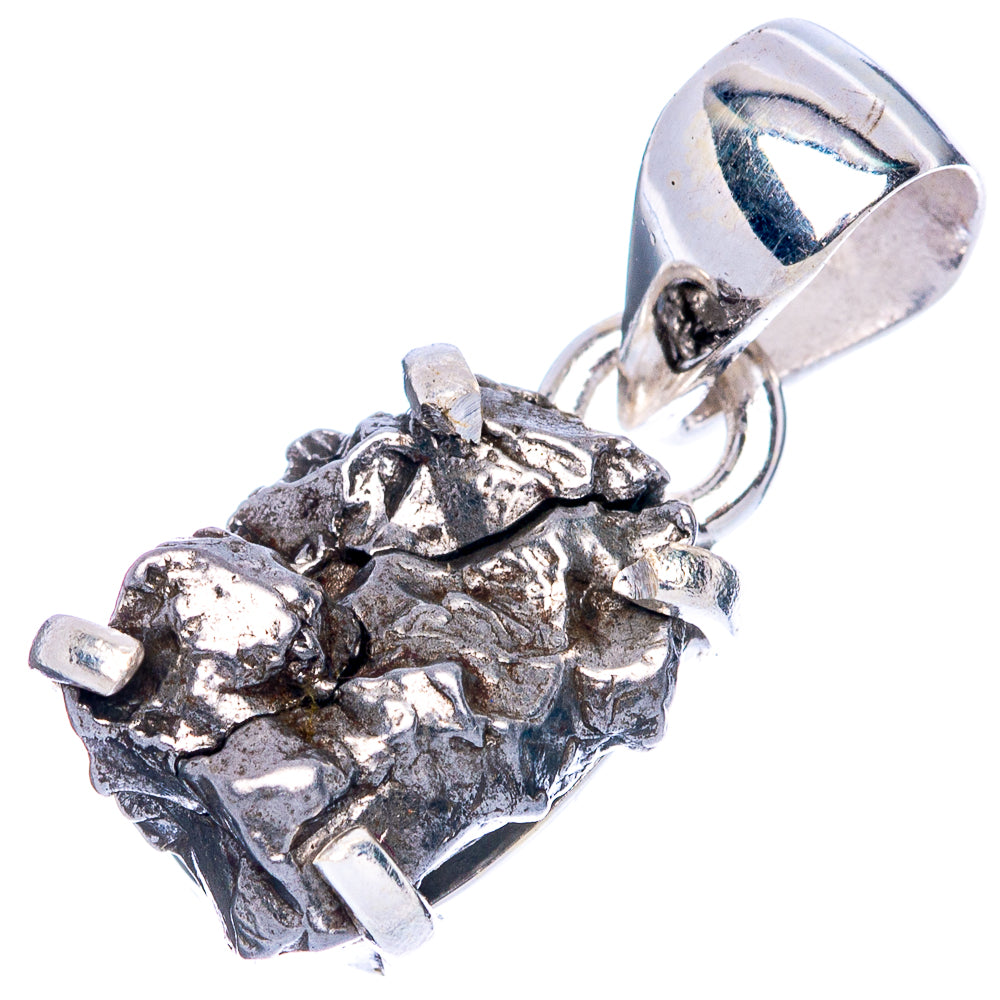 Rare Campo Del Cielo Meteorites  Pendant 1" (925 Sterling Silver) P41651