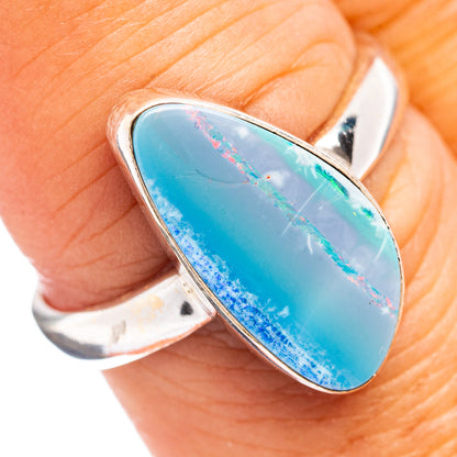 Doublet Opal Ring Size 8 (.925 Sterling Silver)