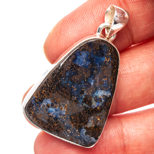 Boulder Opal Pendant 1 1/2" (.925 Sterling Silver)