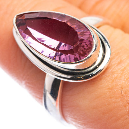 Faceted Color Change Alexandrite (Lab.) Ring Size 8 (925 Sterling Silver) RING143290