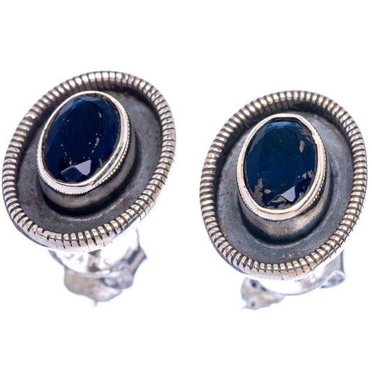 Black Onyx Dainty Earrings 1/2" (925 Sterling Silver) E2004