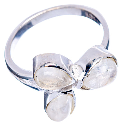 Rainbow Moonstone Dainty Ring Size 6 (.925 Sterling Silver)