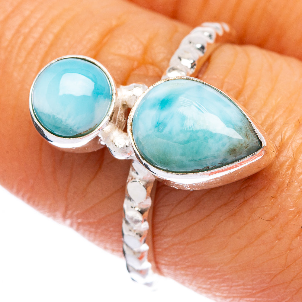 Larimar Ring Size 7.75 (925 Sterling Silver) R146216