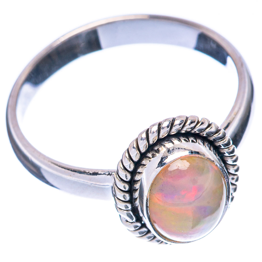 Rare Ethiopian Opal Ring Size 8 (925 Sterling Silver) R2041