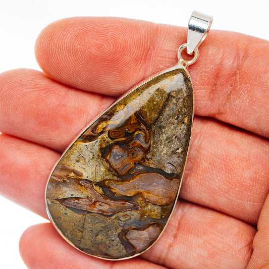 Premium Rock Calcy Pendant 2 1/4" (.925 Sterling Silver)