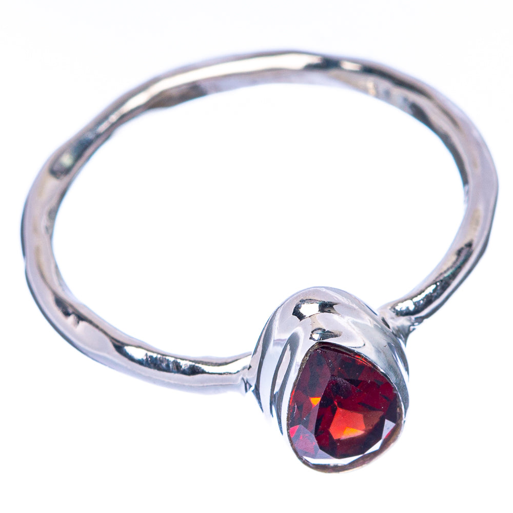 Garnet Dainty Ring Size 6.75 (925 Sterling Silver) R145017