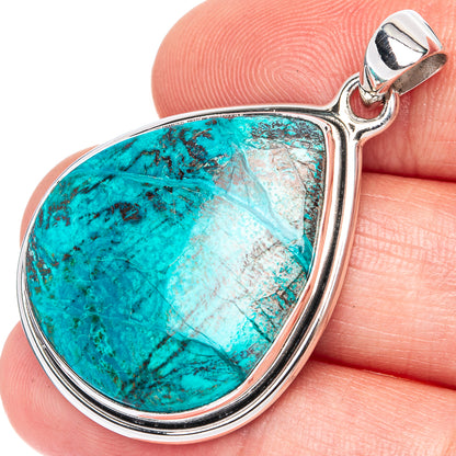 Shattuckite Pendant 1 5/8" (925 Sterling Silver) P41345