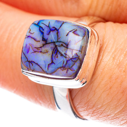 Rare Sterling Opal Ring Size 7.5 (925 Sterling Silver) R2990