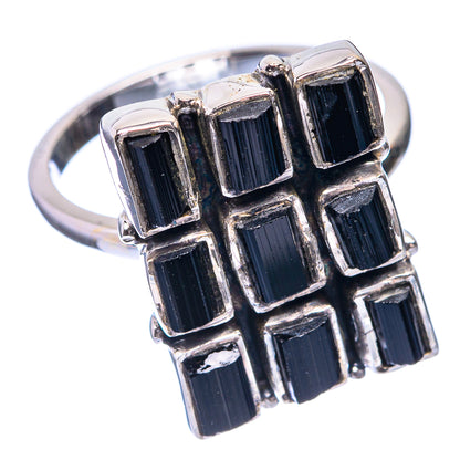 Premium Black Tourmaline Ring Size 6.25 (925 Sterling Silver) R141823