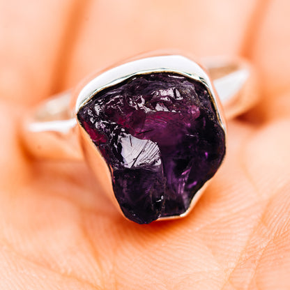 Amethyst Ring Size 6.75 (.925 Sterling Silver)