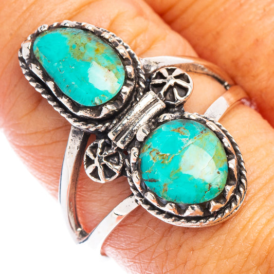 Rare Arizona Turquoise Ring Size 9 (925 Sterling Silver) R7230