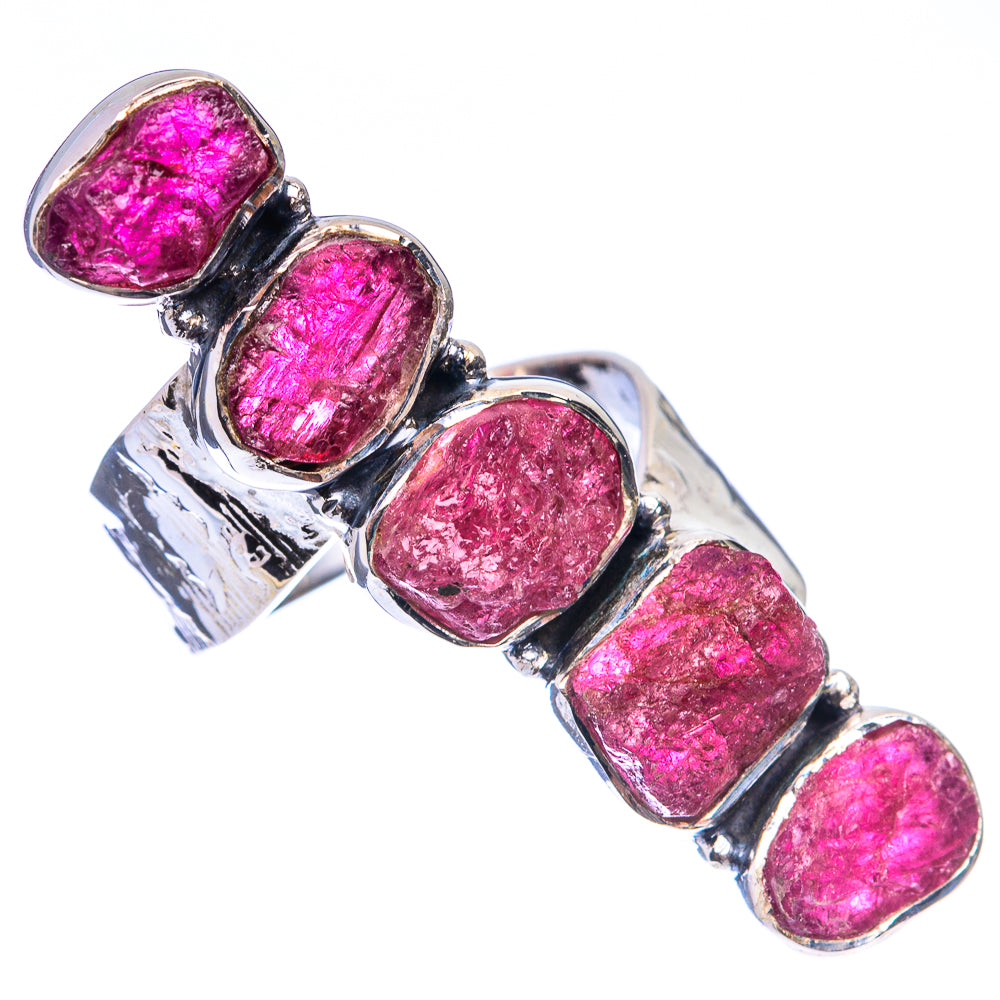 Signature Raw Pink Tourmaline Ring Size 7.5 (925 Sterling Silver) R141694