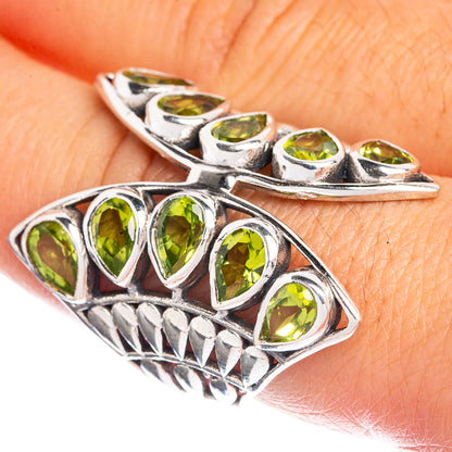 Large Peridot Ring Size 8.25 (925 Sterling Silver) R144312