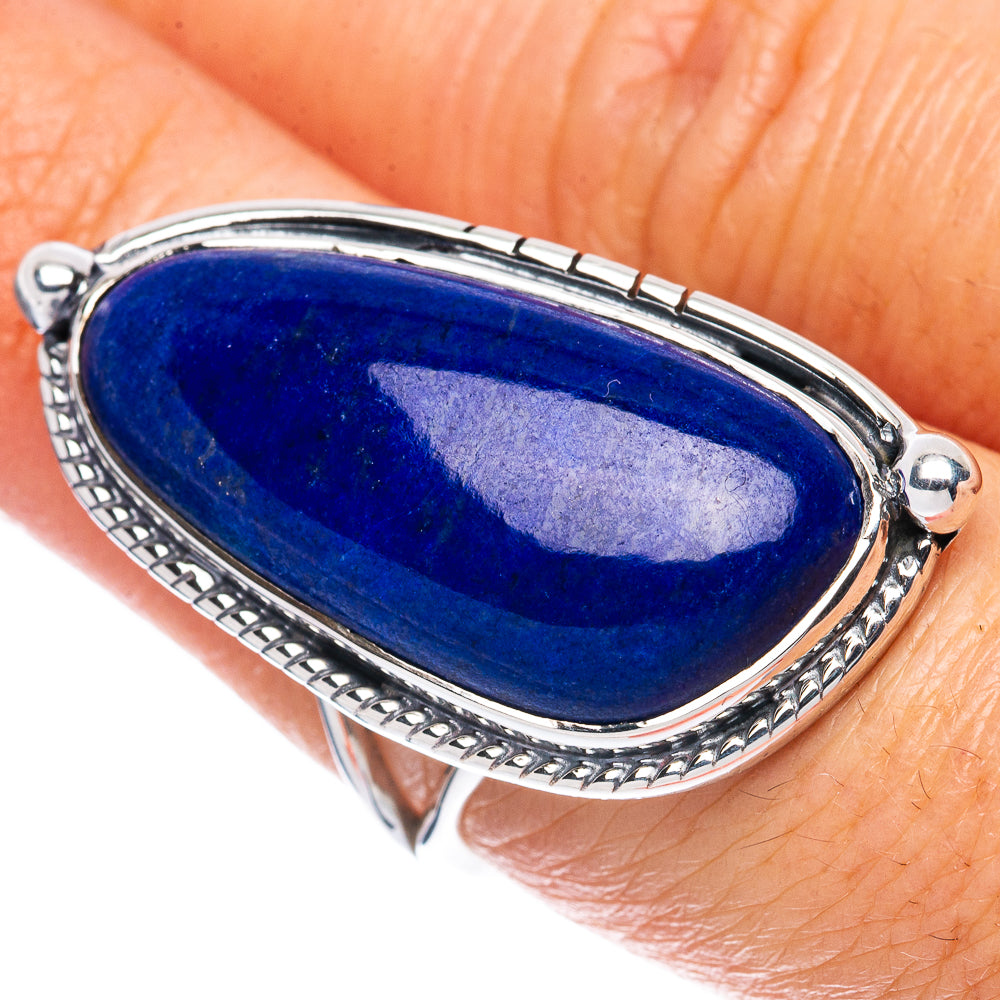 Premium Lapis Lazuli Ring Size 7 (925 Sterling Silver) R2585