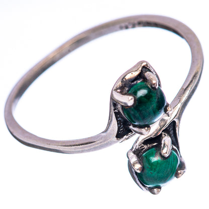 Dainty Malachite Ring Size 6 (.925 Sterling Silver)