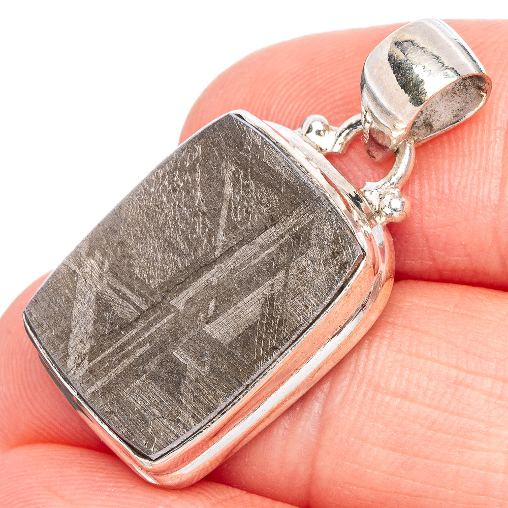 Meteorite Pendant 1 1/4" (925 Sterling Silver) P40273