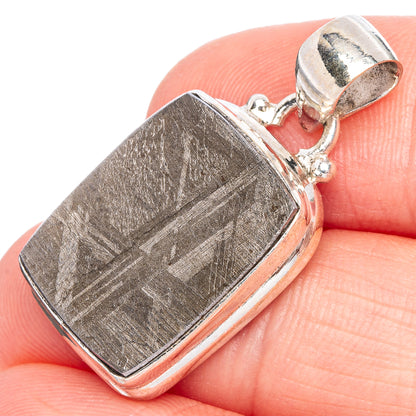 Meteorite Pendant 1 1/4" (925 Sterling Silver) P40273