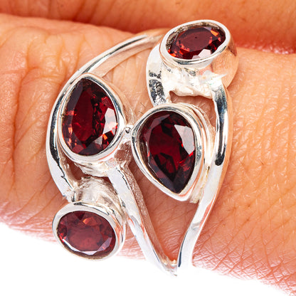 Garnet Ring Size 8.75 (925 Sterling Silver) R147089