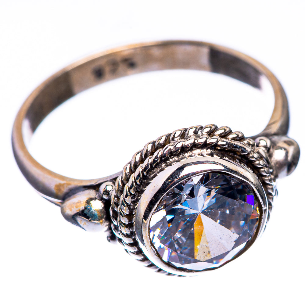 White Topaz Dainty Ring Size 6 (925 Sterling Silver) R142601