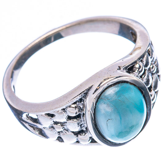 Larimar Dainty Ring Size 6 (925 Sterling Silver) R3414