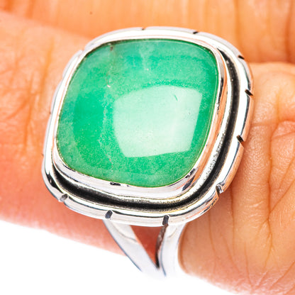 Chrysoprase 925 Sterling Silver Ring Size 5 (925 Sterling Silver) R3903
