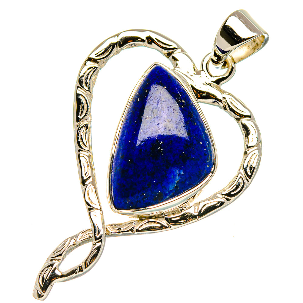 Premium Lapis Lazuli Pendant 1 5/8" (925 Sterling Silver) PD37862