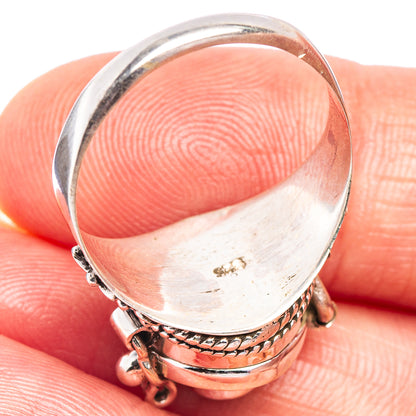 Peridot Poison Ring Size 8 (.925 Sterling Silver)