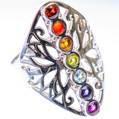 Rainbow Chakra Ring Size 9.75 (925 Sterling Silver) RING139931
