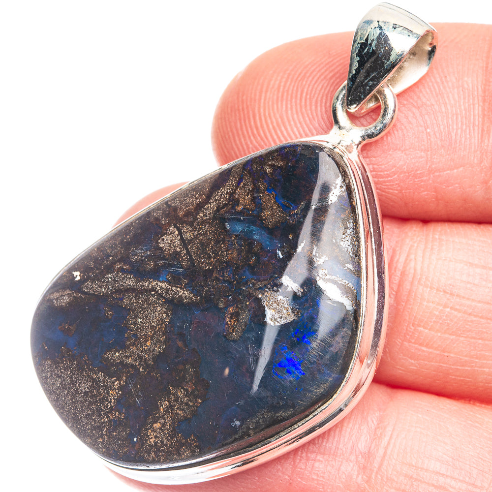 Boulder Opal Pendant 1 5/8" (925 Sterling Silver) P39374
