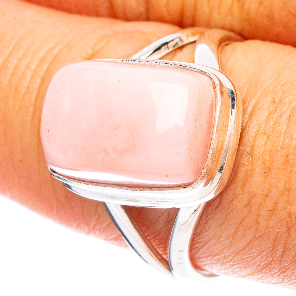 Pink Opal Ring Size 9 (925 Sterling Silver) R6824