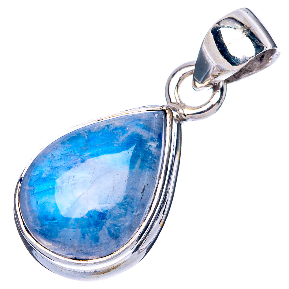 Rainbow Moonstone Pendant 1" (925 Sterling Silver) P42393